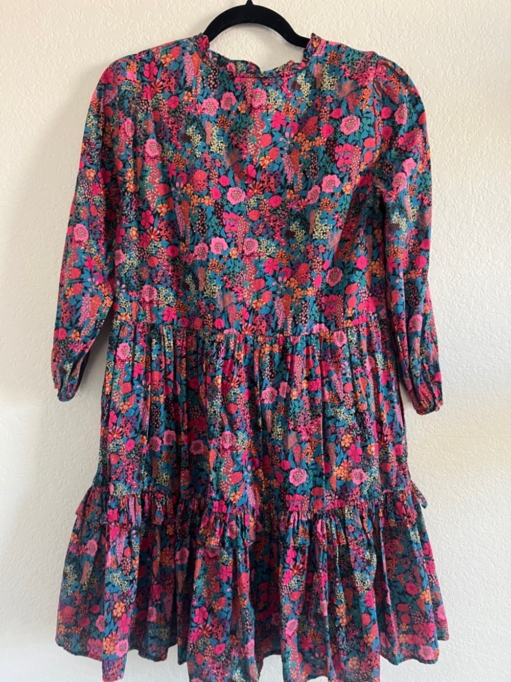 Ruffleneck Tiered Popover Liberty® Ciara Dress. Size S - Picture 12 of 12